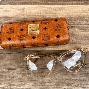 MCM 2643R Cat Eye Plastic Frame in Champagne